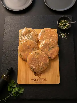 Hamburguesas De Pollo Con Ajo Y Perejil 130Gr