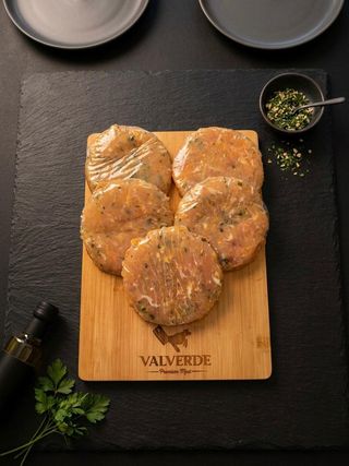Hamburguesas De Pollo Con Ajo Y Perejil 130Gr
