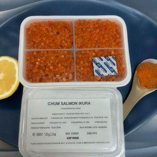 CAVIAR DE KETA CONGELADA - ИКРА KETA БЕЗ КОНСЕРВАНТ ЗАМОРОЗКА 1KG  250gr*4