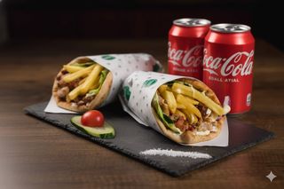 Radinović gyros porodični 800gr + 2 x Coca cola