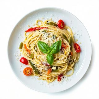 34. (B) Spaghetti di riso