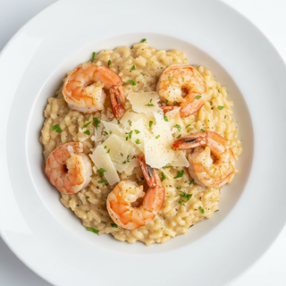 Risotto cu parmezan și creveți