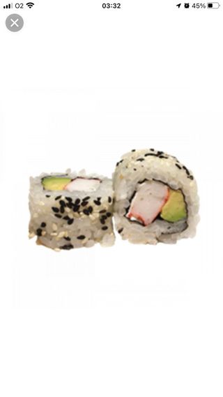 California De Surimi Con Aguacate Y Pepino (8 Pzs.)