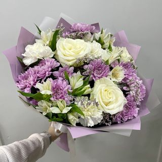 Buchet Purple White 