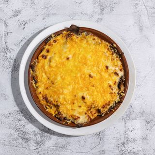 Setas Gratinadas Con Gambas