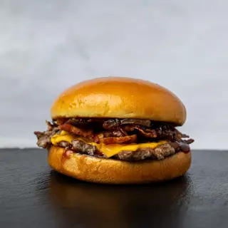 BBQ bacon single burger