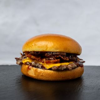 BBQ bacon single burger
