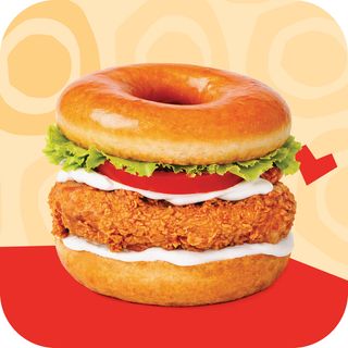 Donut Chicken Burger