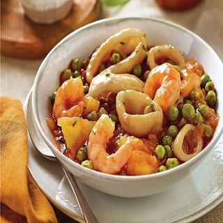 Calamares y Gambas con Soja China