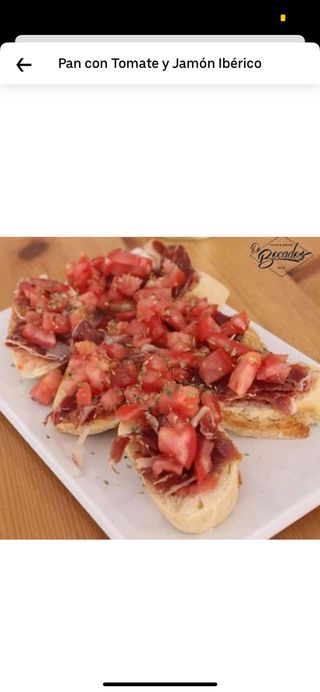 Pan con tomate y jamón ibérico