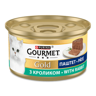 Корм для котів Gourmet Gold паштет із кролика (85г)