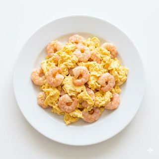 Huevos Revueltos Con Gambas
