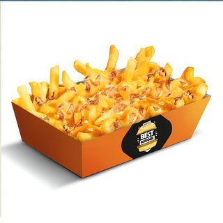 Пържени картофки с такос сос и хрупкав лук