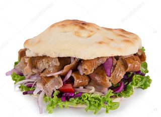 Kebab de vițel (la chiflă)