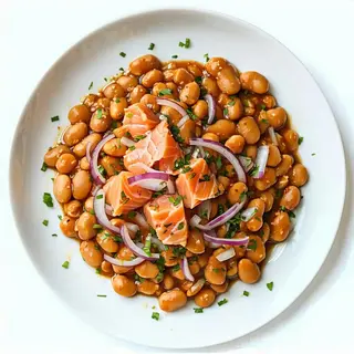 Fagioli con il tonno e cipolla