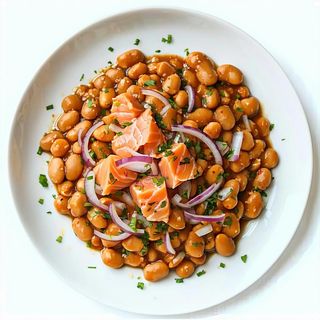 Fagioli con il tonno e cipolla