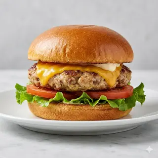 Hamburguesa De Pollo Con Carne Picada