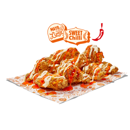 8 Alitas Sweet Chili & Mayo Lima-Limón x8