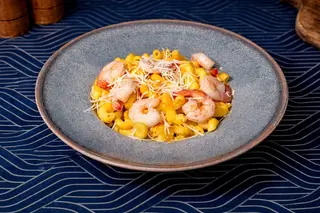 Garlic Parmesan Shrimp Mac &amp; Cheese