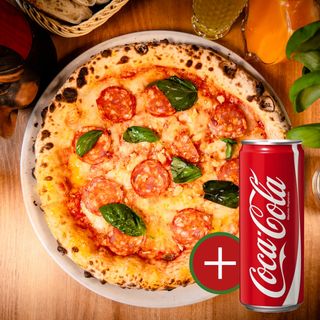 Pizza Diavola + Coca-Cola Lattina 33cl