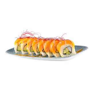 Dragon Roll z Krewetkami w Tempurze i Mango