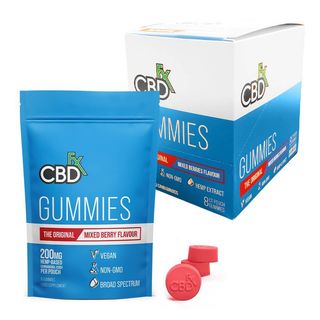 Jeleuri vegane cu cbd cu Fructe de Padure 200mgCBD