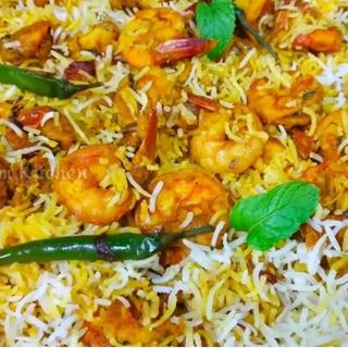 Prawns biryani