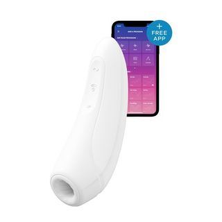 Satisfyer Curvy1+ Blanco Succionador Y Vibración Incl. Bluetooth Y App - Recargable