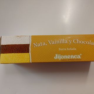 Barra de nata vainilla chocolate (1 Lt.)