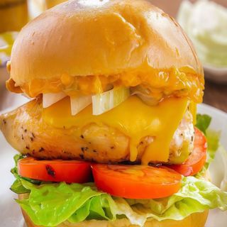 Hamburguesa Pollo Queso Mozzarella