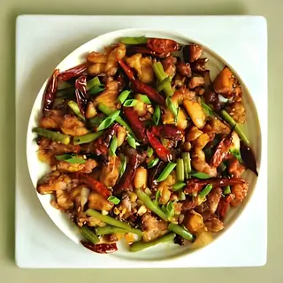 Chicken Szechwan Fried Rice with Gravy