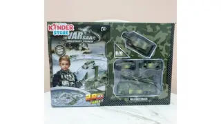 Военный паркинг в комплекте 4 машинки