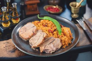 Friptura de porc pe varza mare