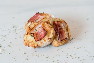Pão de alho com Mozzarella e Bacon