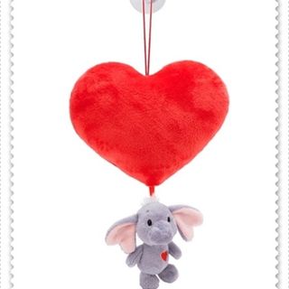 Colgante corazón elefante.