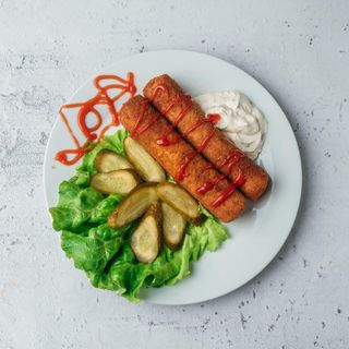 Pohovana palačinka sa spanaćem, sirom i tartar sosom