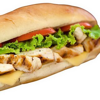 Chicken baguette menù