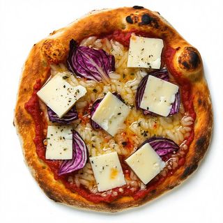 Pizza provola e radicchio