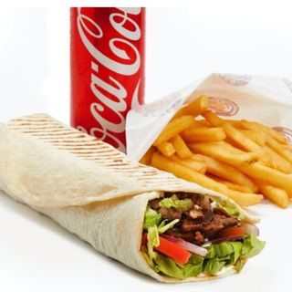 Menu Durum chicken or beef Con bebida y Patata 