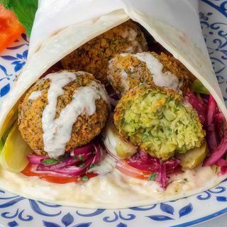 Rollo Kebab Vegetal Con Falafel (Normal)