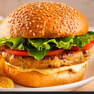 Menú hamburguesa de pollo