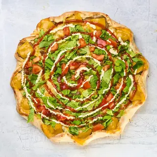 Cheeseburger pizza