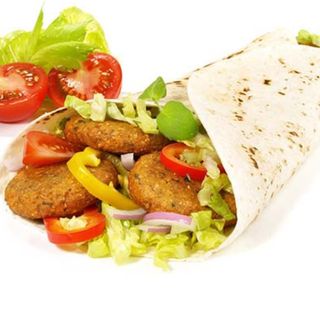Kebab Con Falafel Y Carne