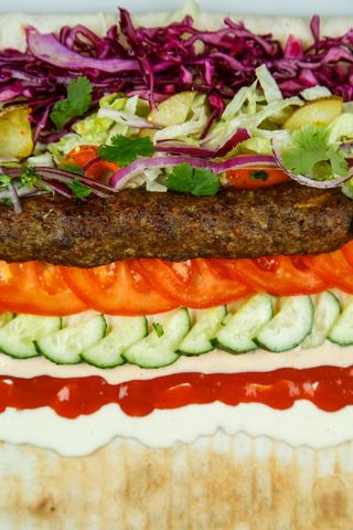 Німецька шаурма з телятиною кебаб в лаваші (430г)