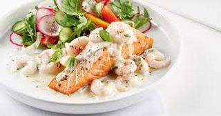 Filet De Saumon Aux Crevettes