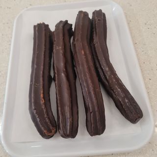 Ración de churros chocolate ..