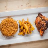 Firewood Jollof Rice & Chicken & Plantain