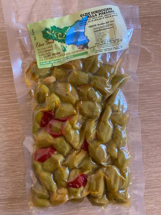 Olive schiacciate alla paesana 250g
