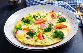 omelette végétarienne