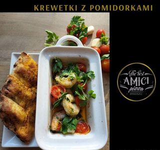 Krewetki w pomidorach